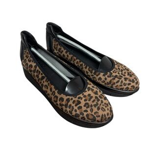 Saydo Leopard Animal Print Platform Ballerina Shoes 10.5/11